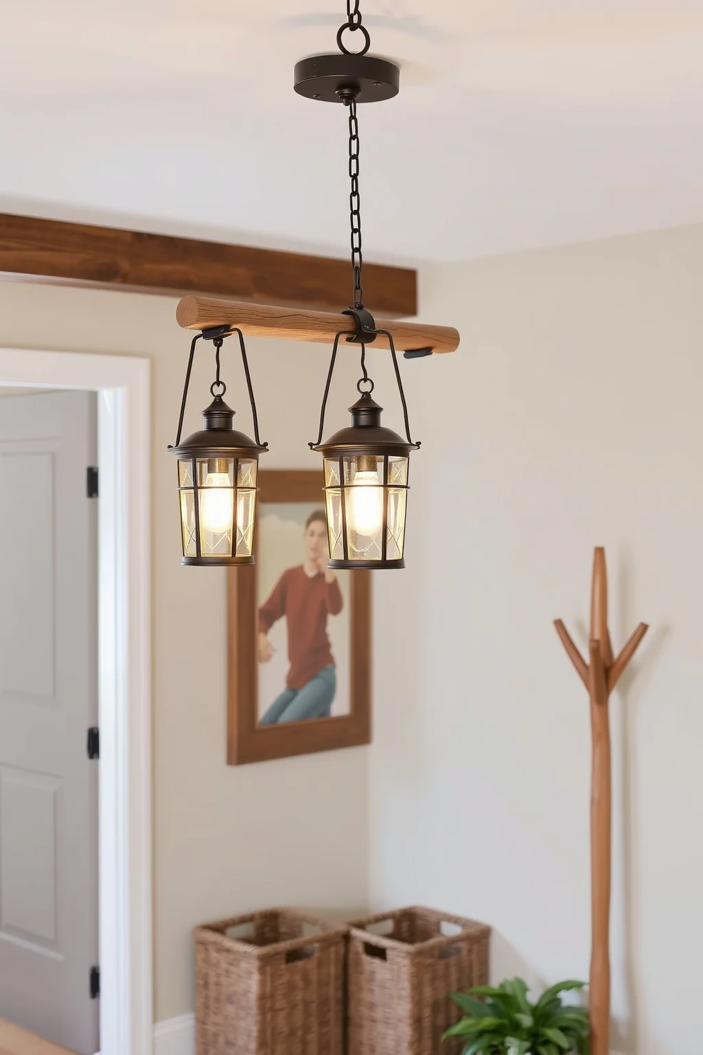 4. Vintage Lantern Chandelier