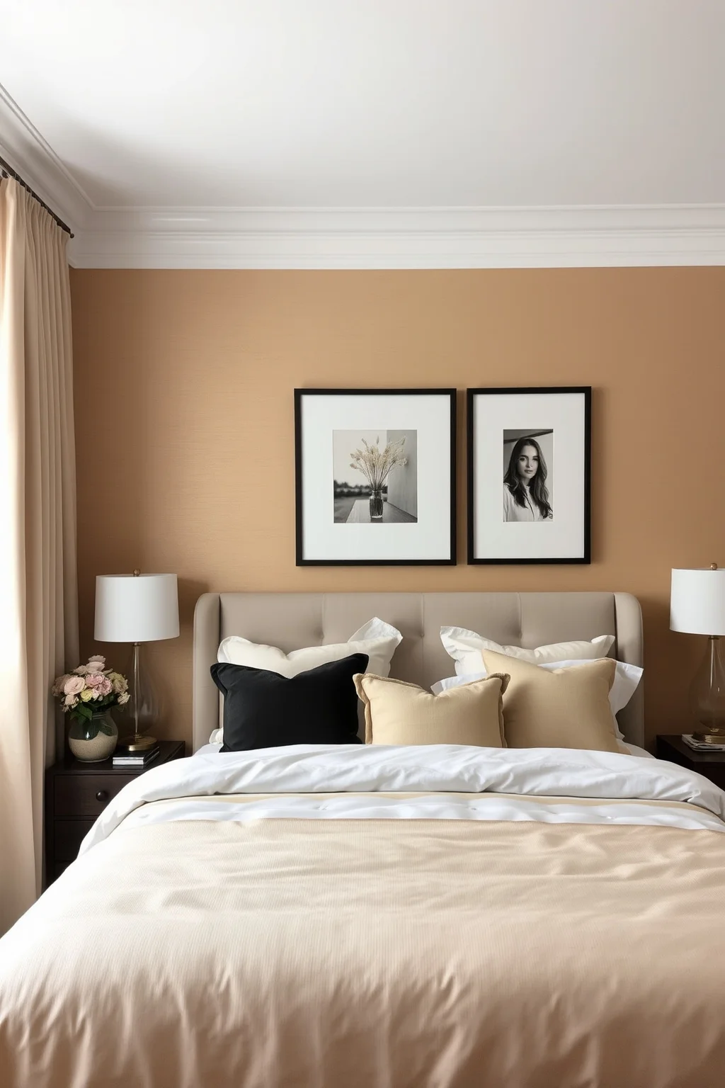 5. Beige Accent Walls
