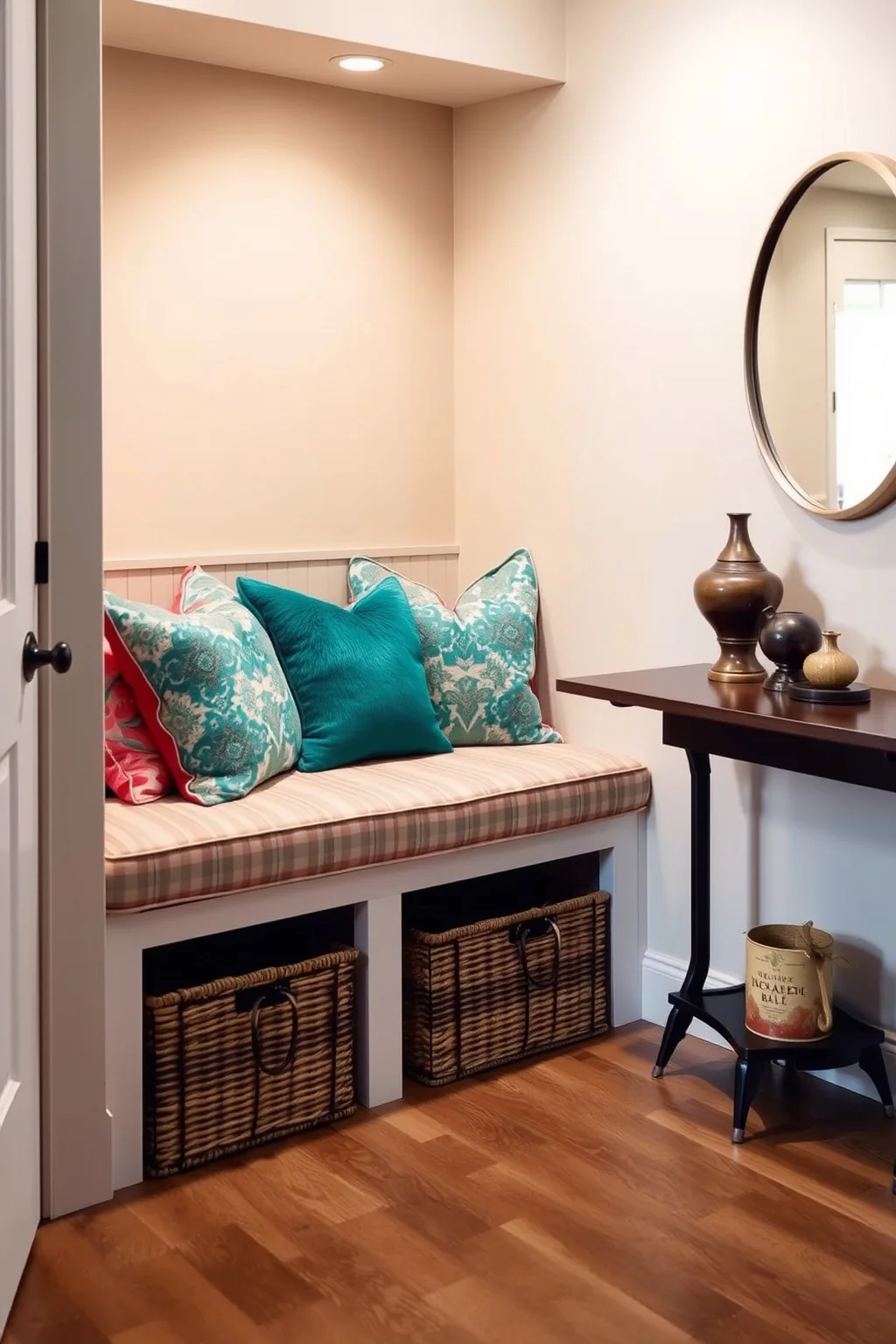 5. Built-In Bench with Cushions