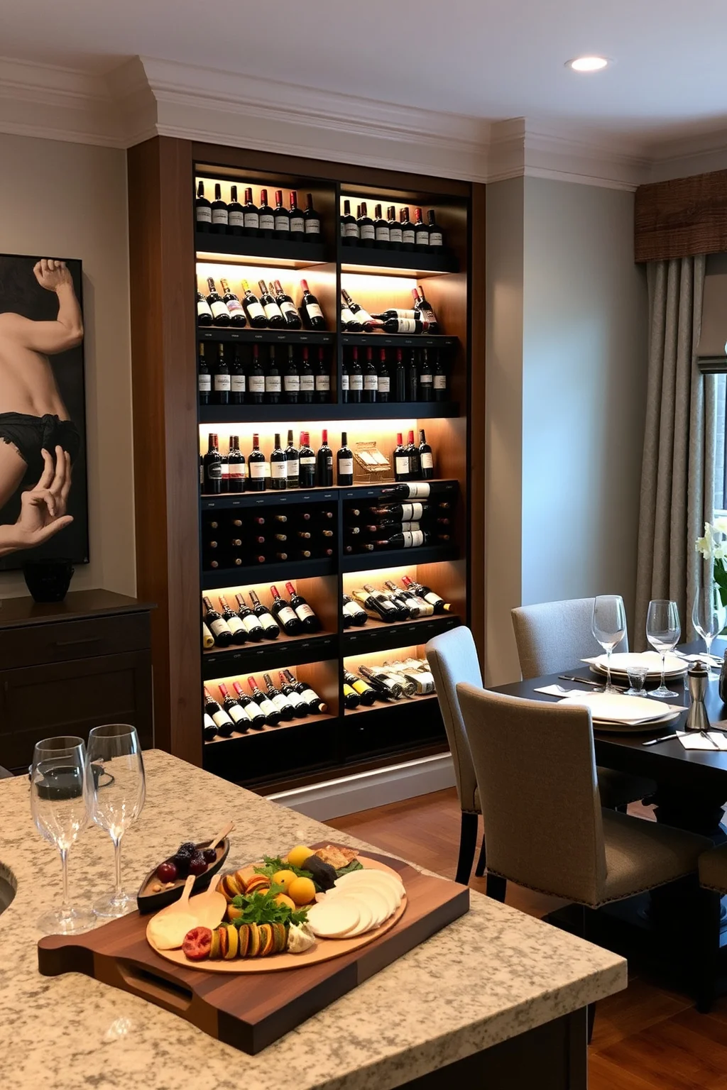 5. Elegant Wine Rack