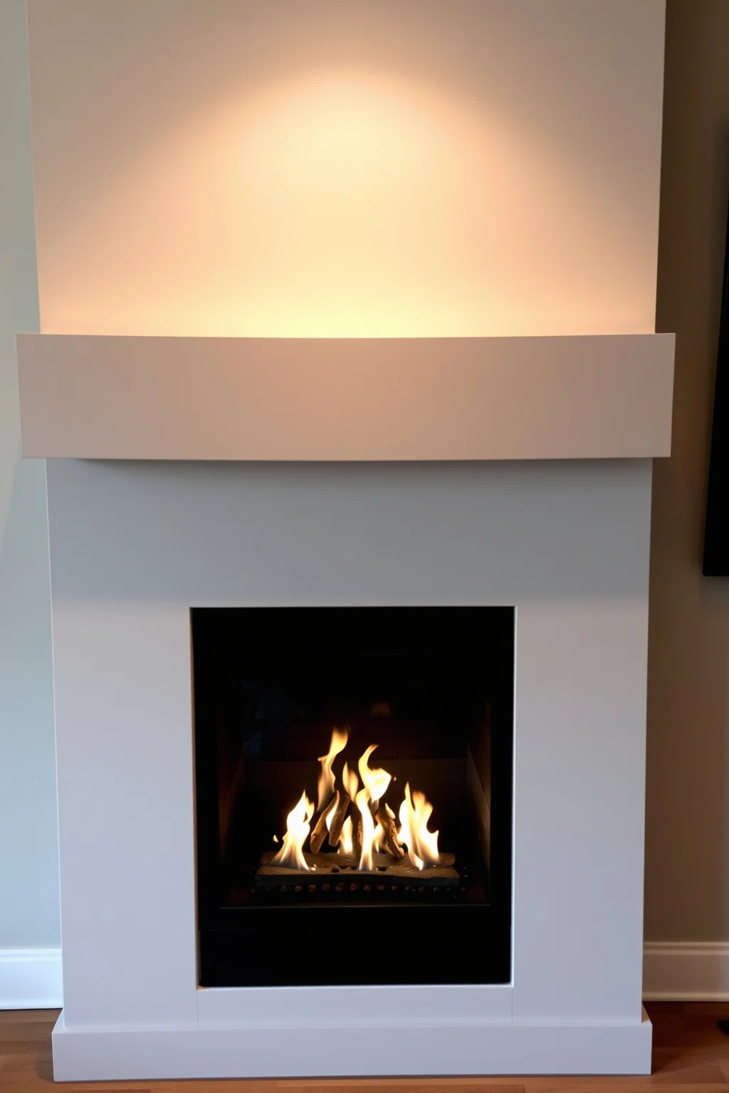 5. Minimalist Gas Fireplace