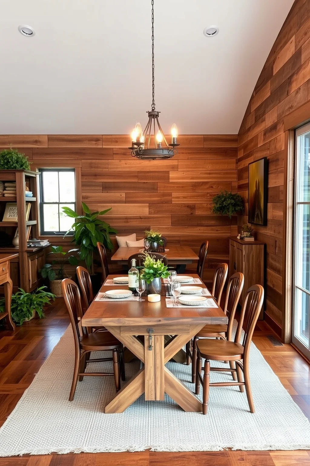 5. Rustic Wood Paneling