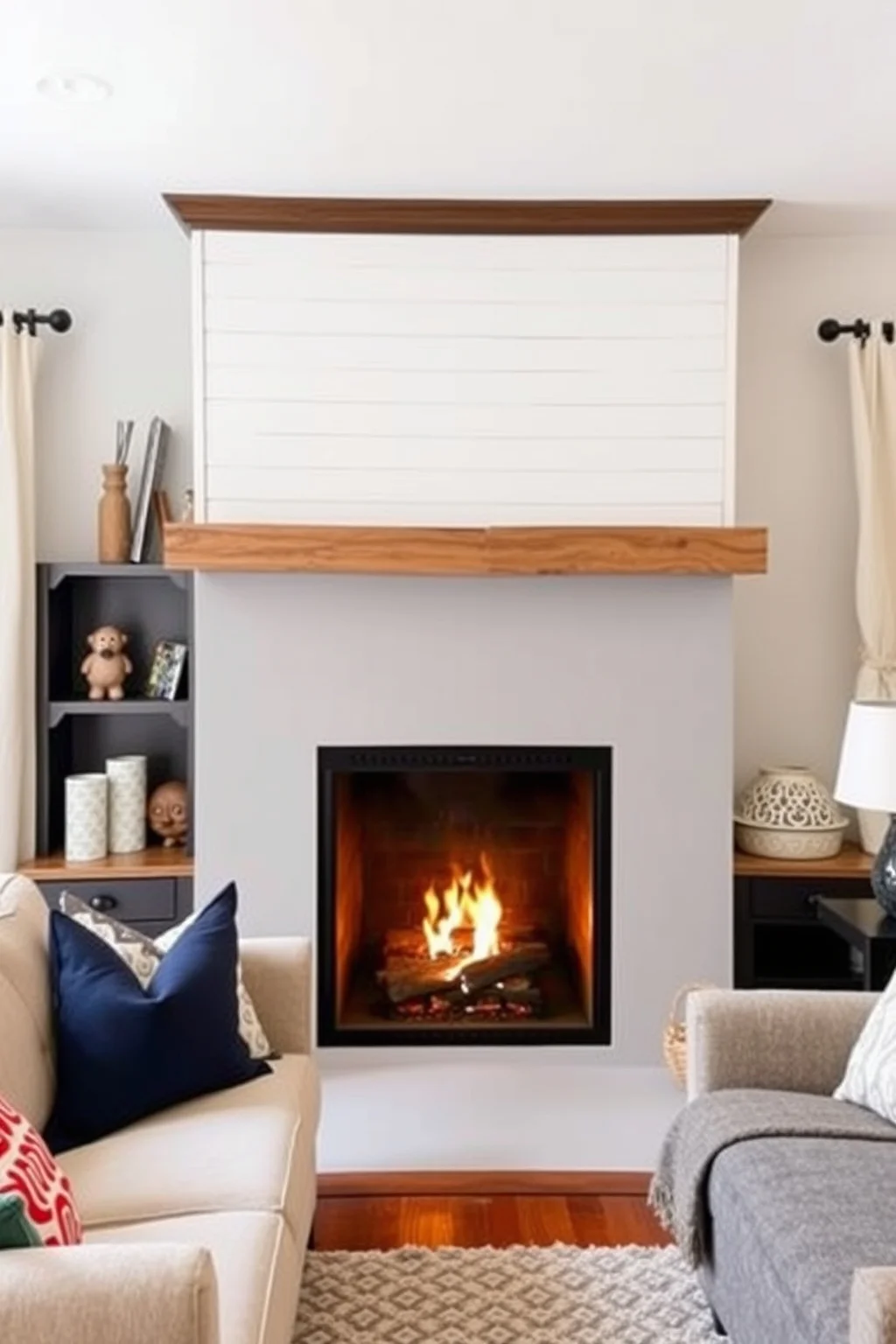 5. Two-Toned Shiplap Design