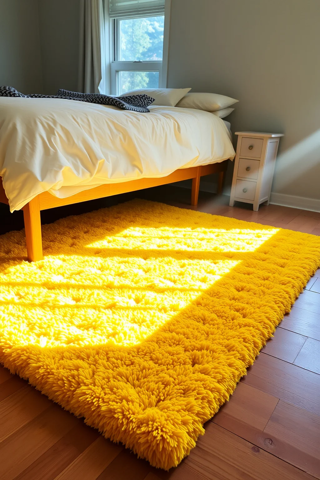 5. Yellow Area Rug