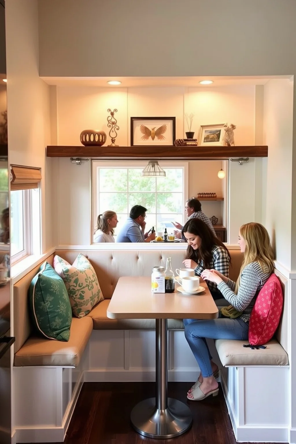 6. Cozy Banquette Seating