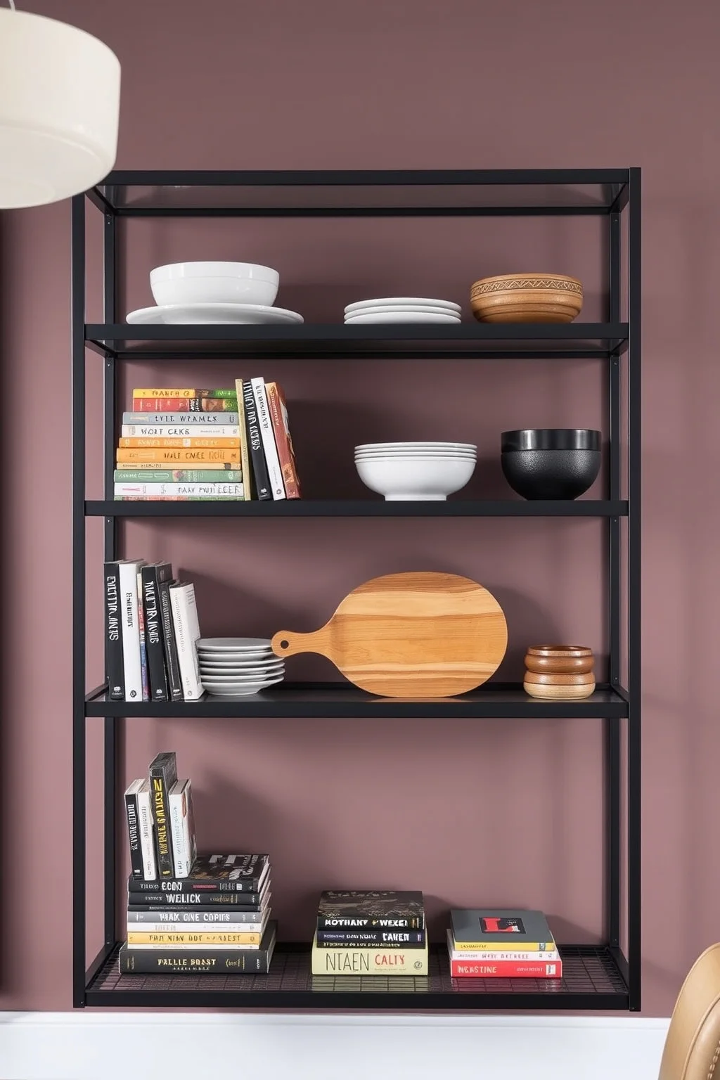 6. Industrial-Style Metal Shelves