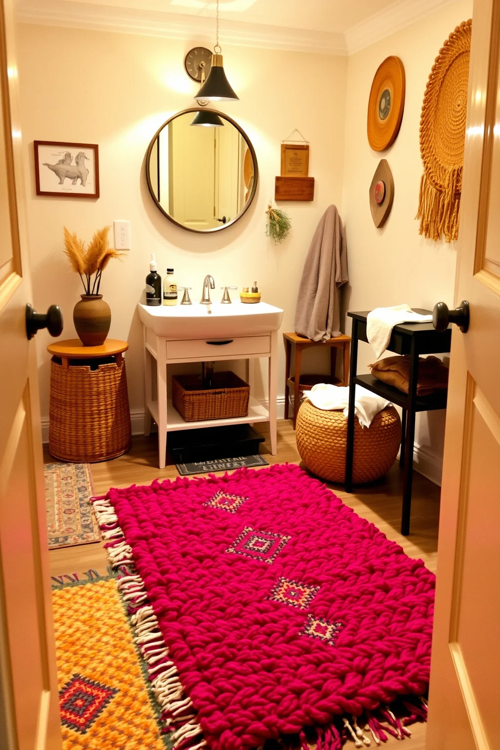 6. Textured Rugs
