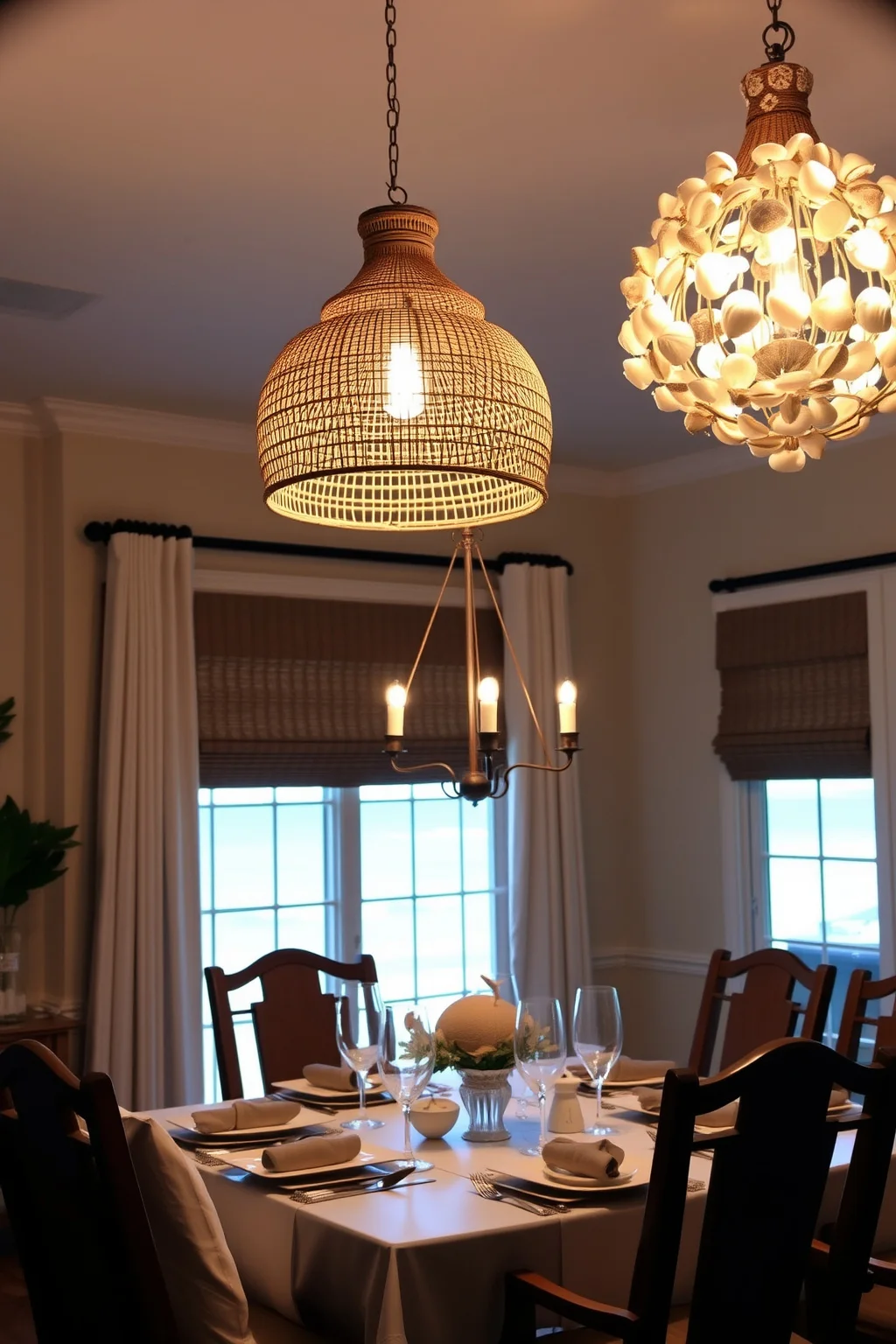7. Beachy Light Fixtures