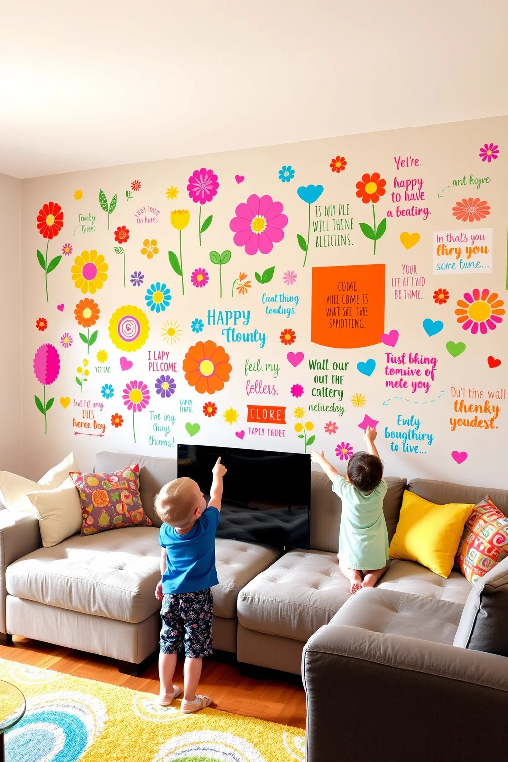 7. Colorful Wall Decals