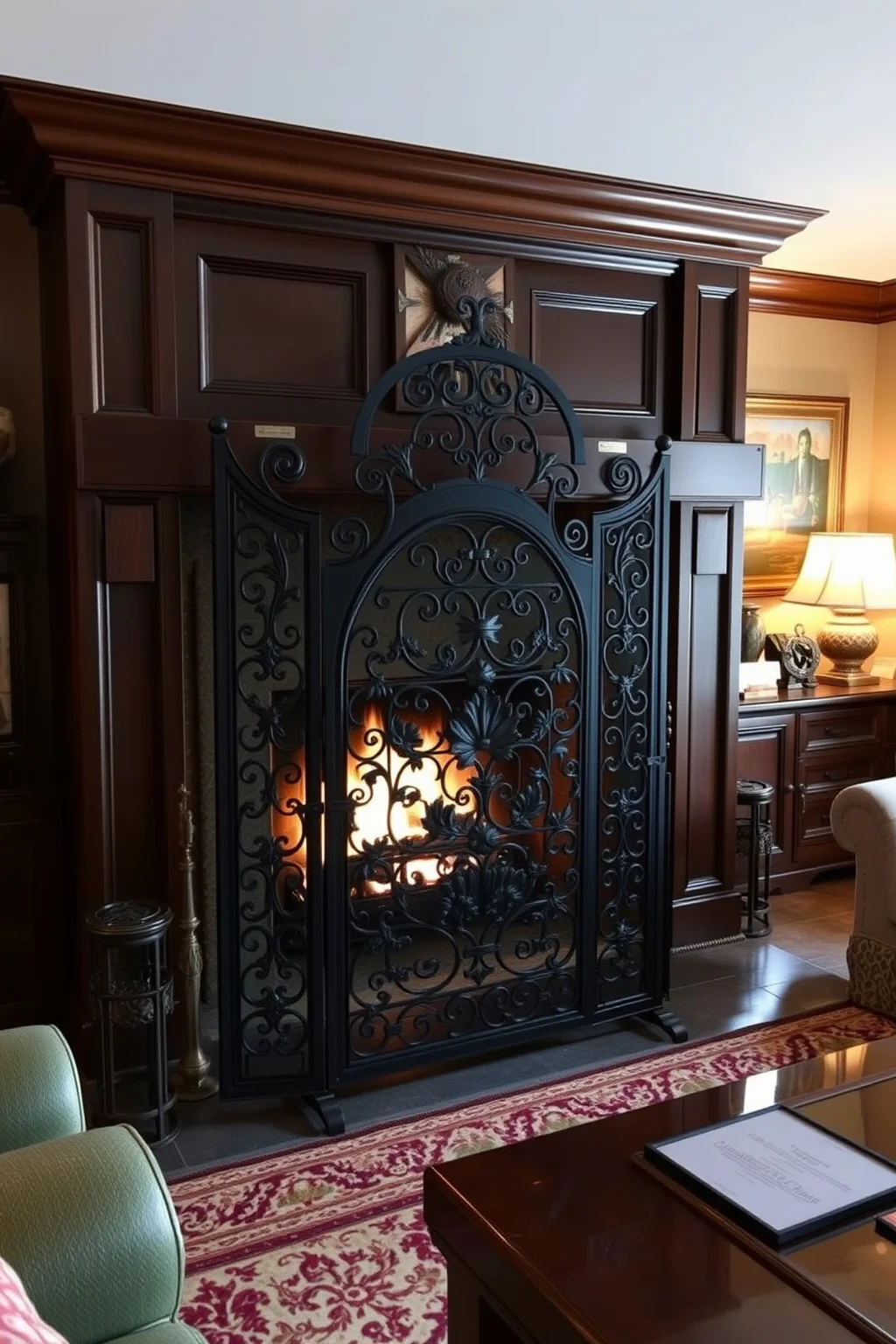 7. Decorative Fireplace Screen