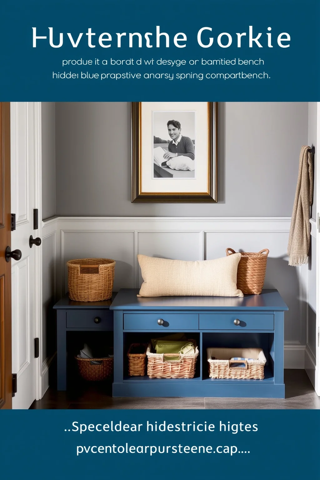 7. Entryway Bench with a Hidden Compartment
