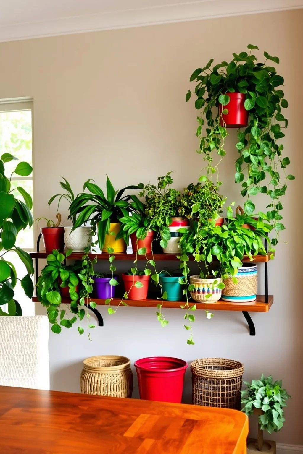 7. Floating Shelf for Plants