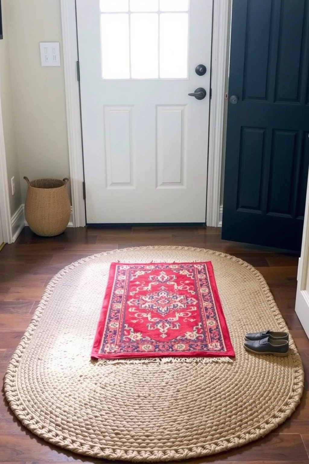 7. Layered Rugs