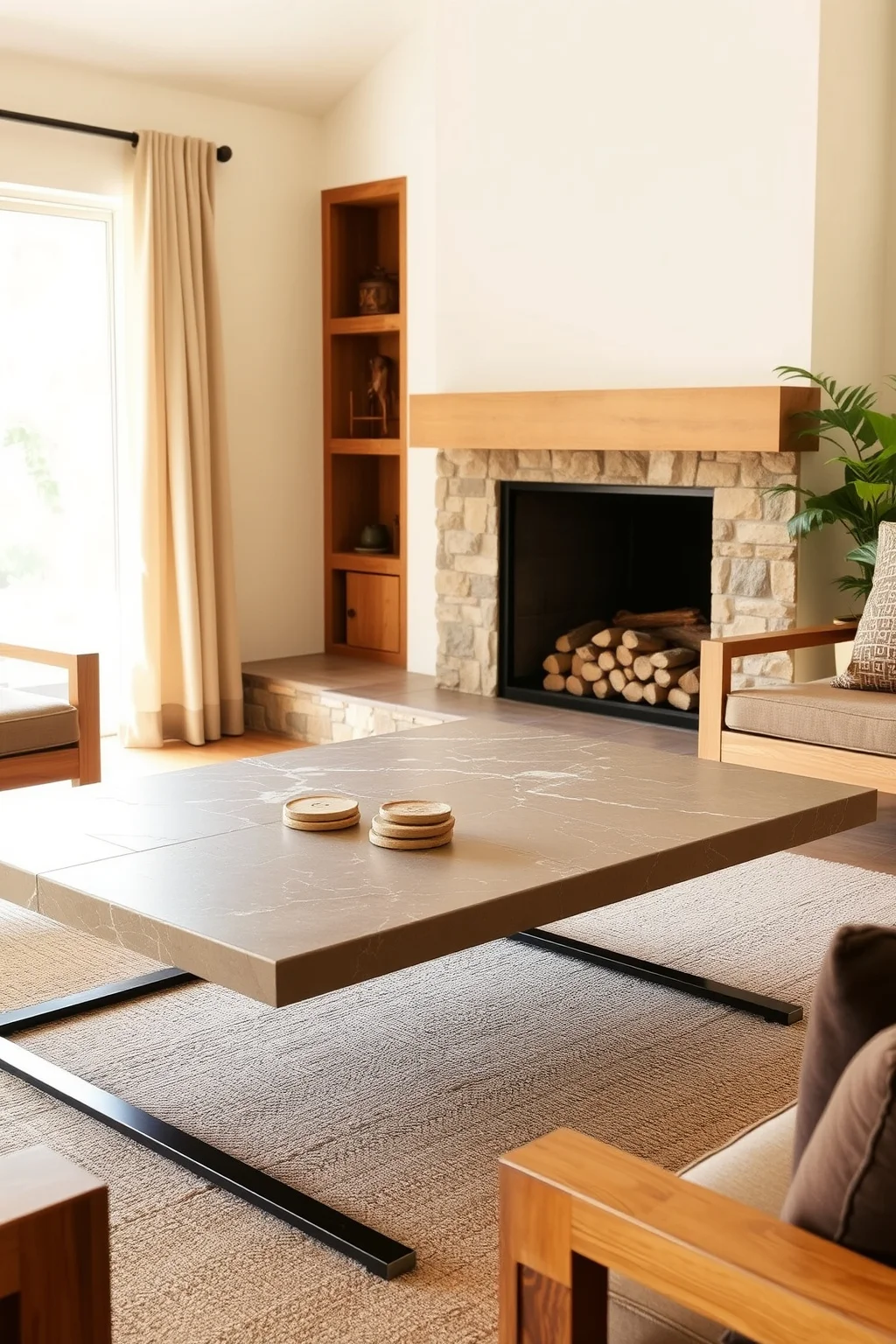 7. Natural Stone Accents