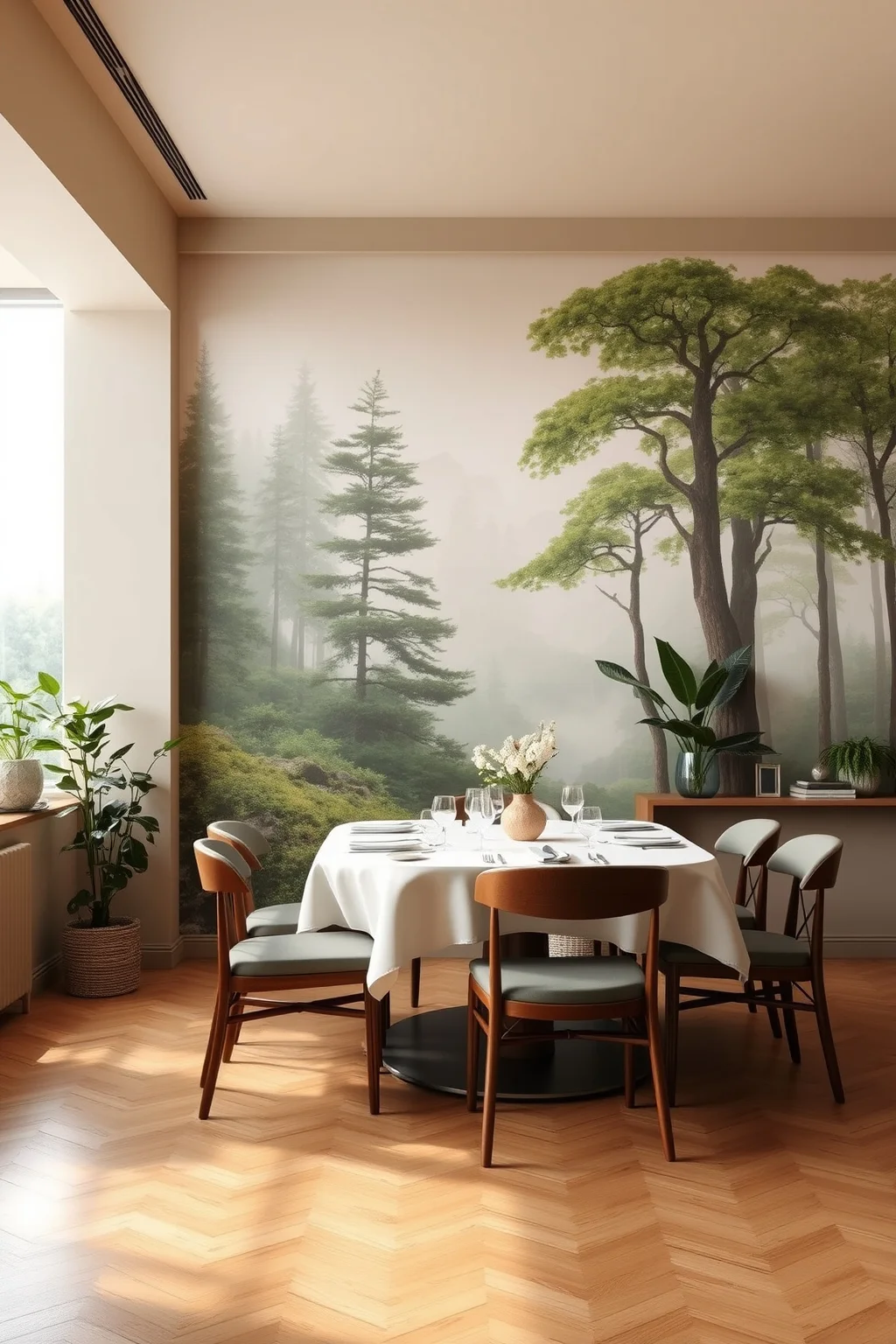 7. Nature-Inspired Mural