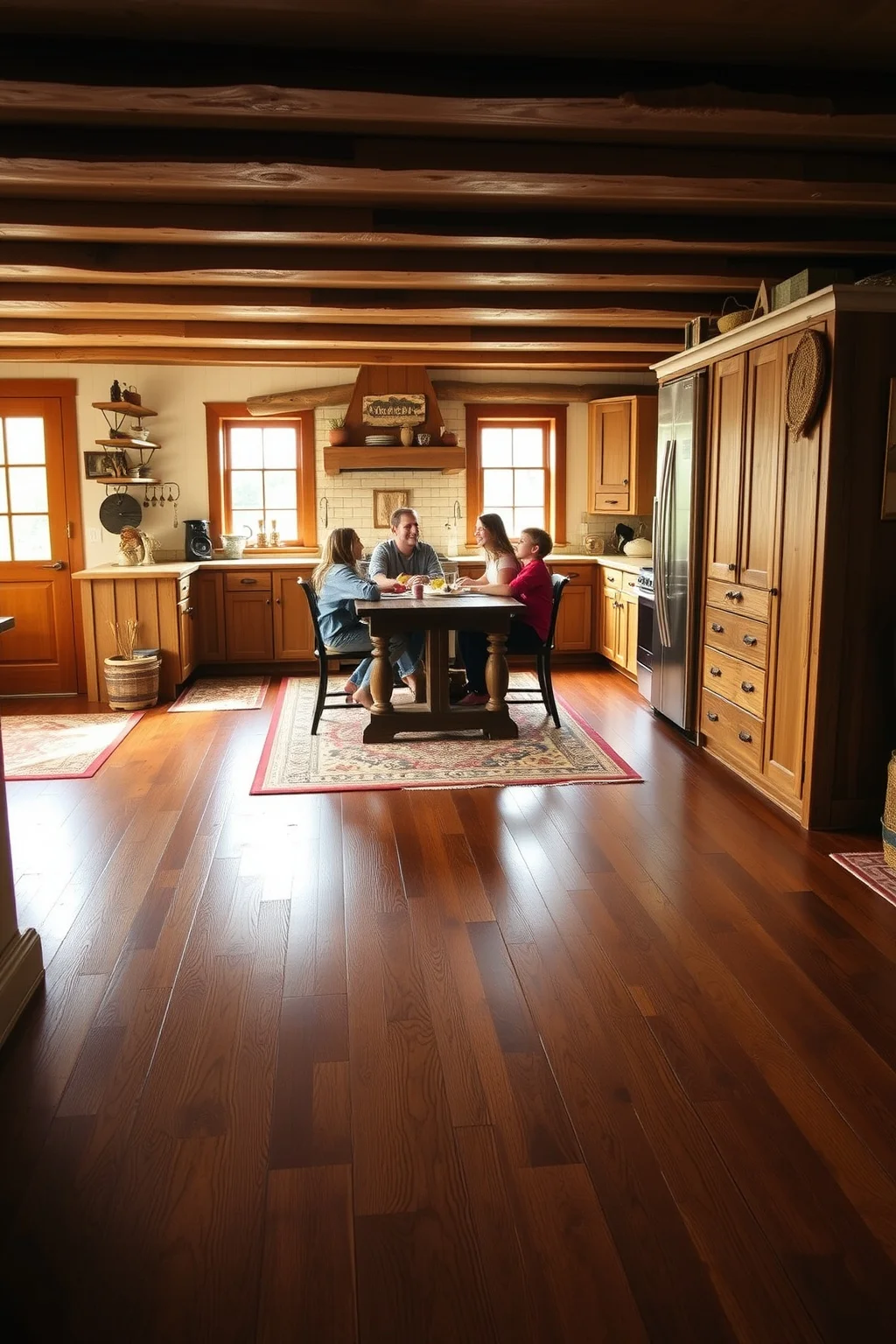 7. Rustic Flooring