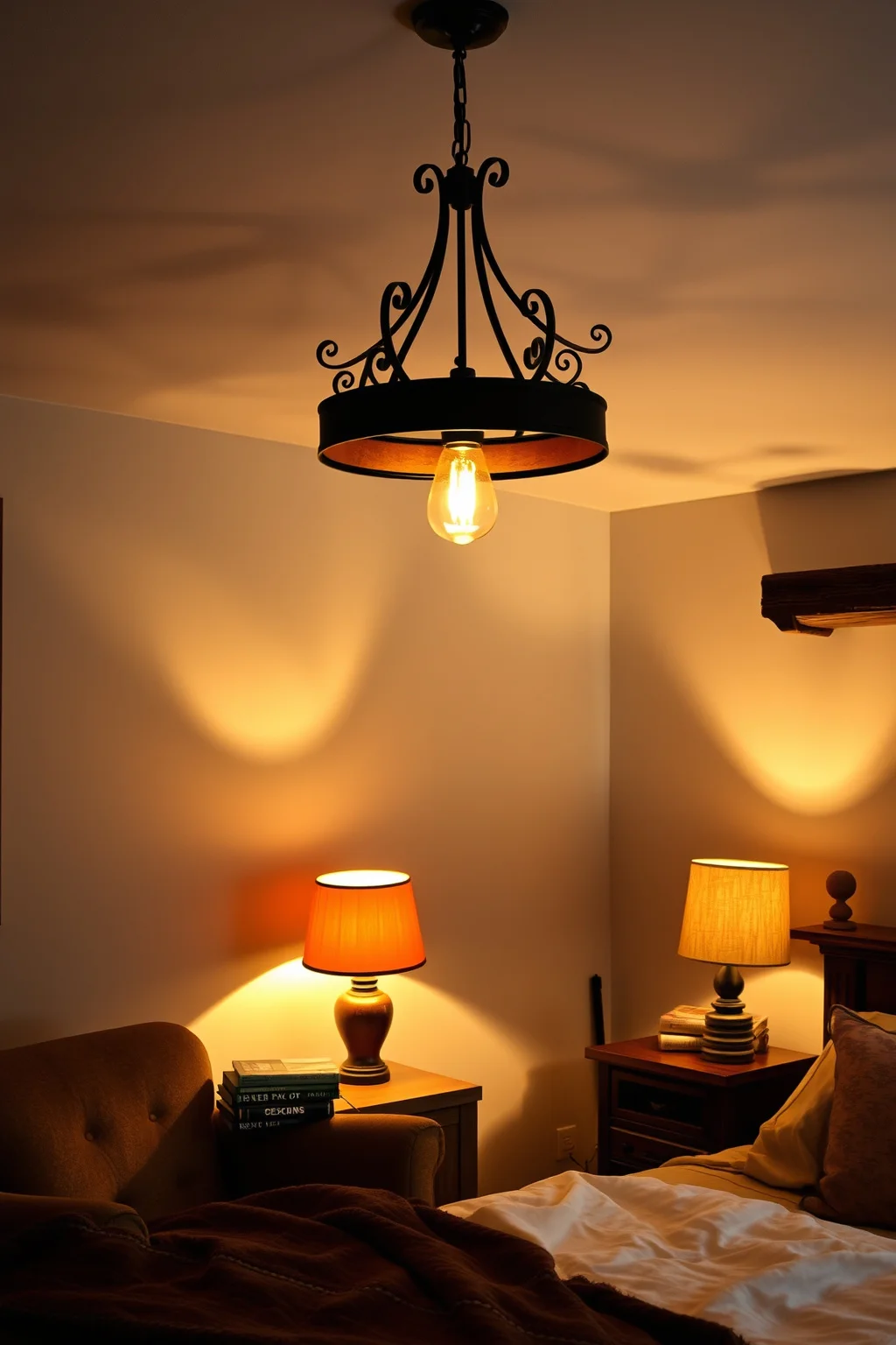 7. Rustic Lighting Fixtures