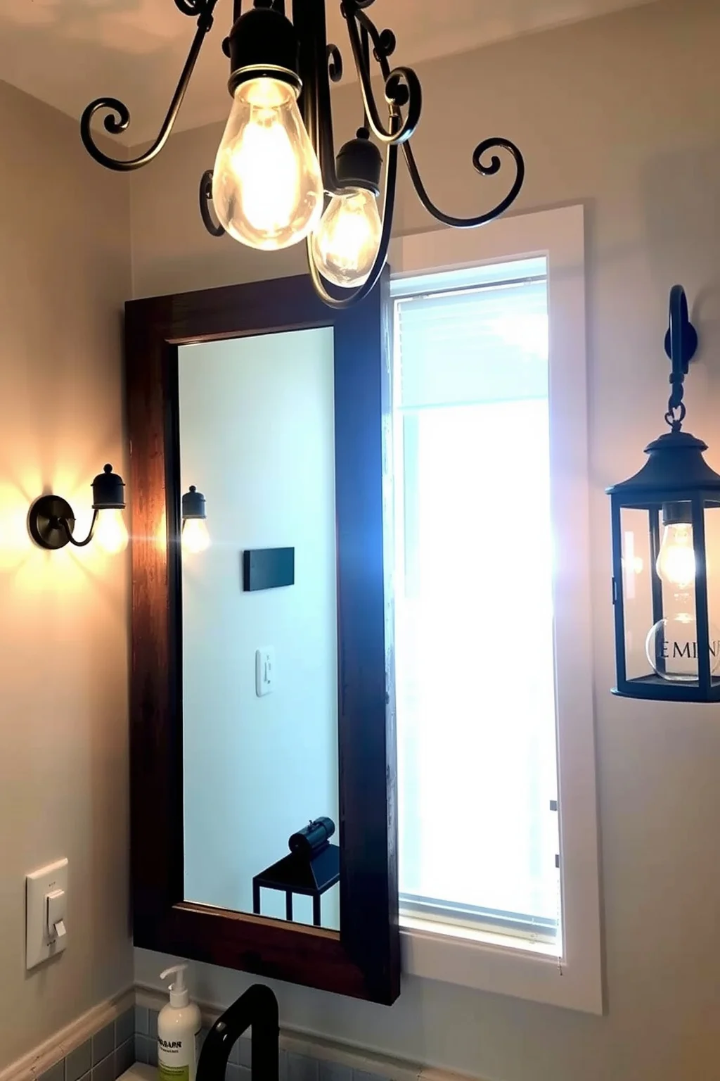 7. Rustic Lighting Fixtures