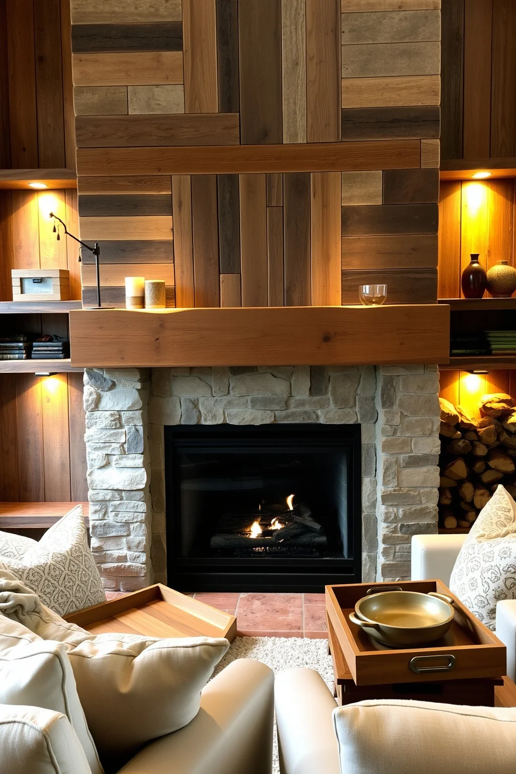 7. Rustic Wood Accents