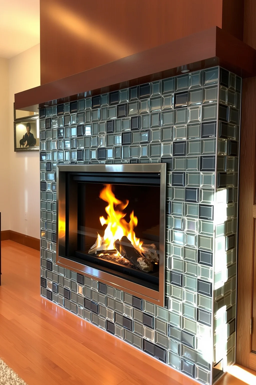 7. Shiny Glass Tiles