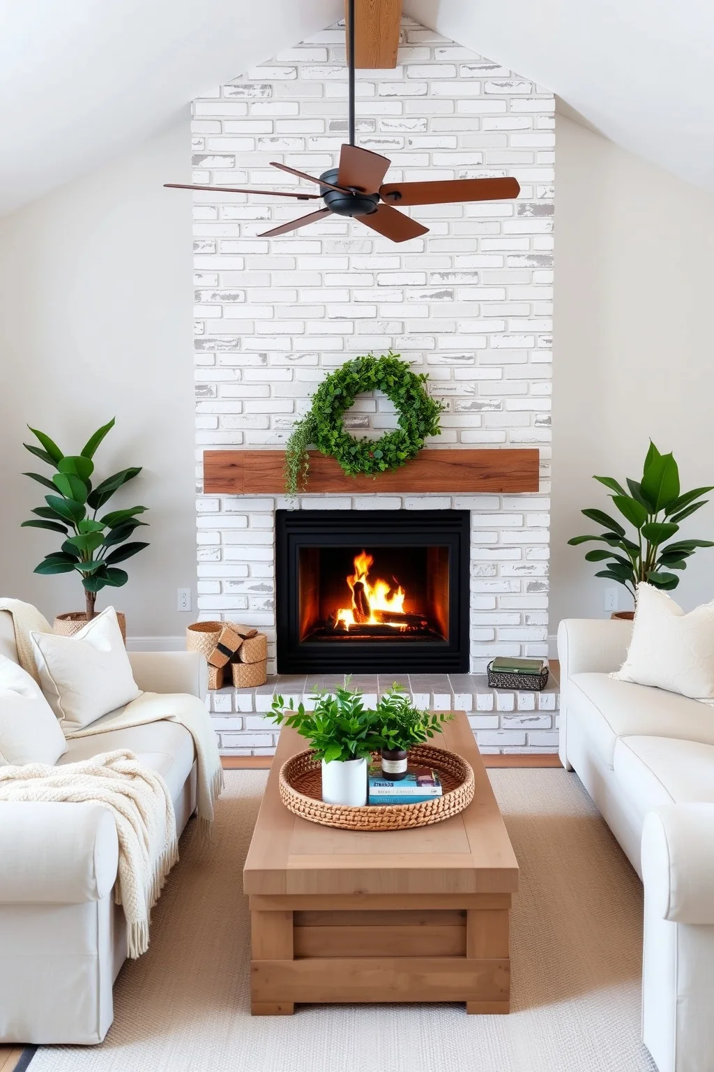7. Whitewashed Brick