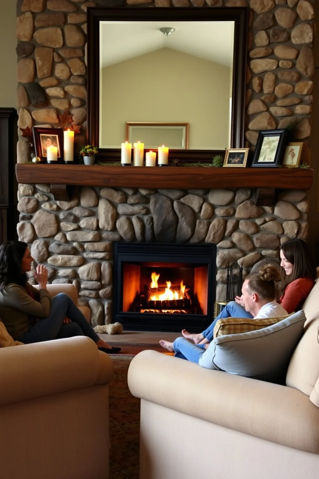 8. A Fireplace or Mantel