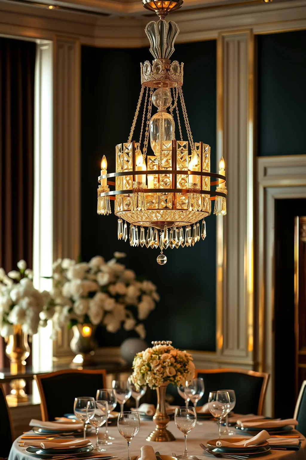 8. Art Deco Chandelier