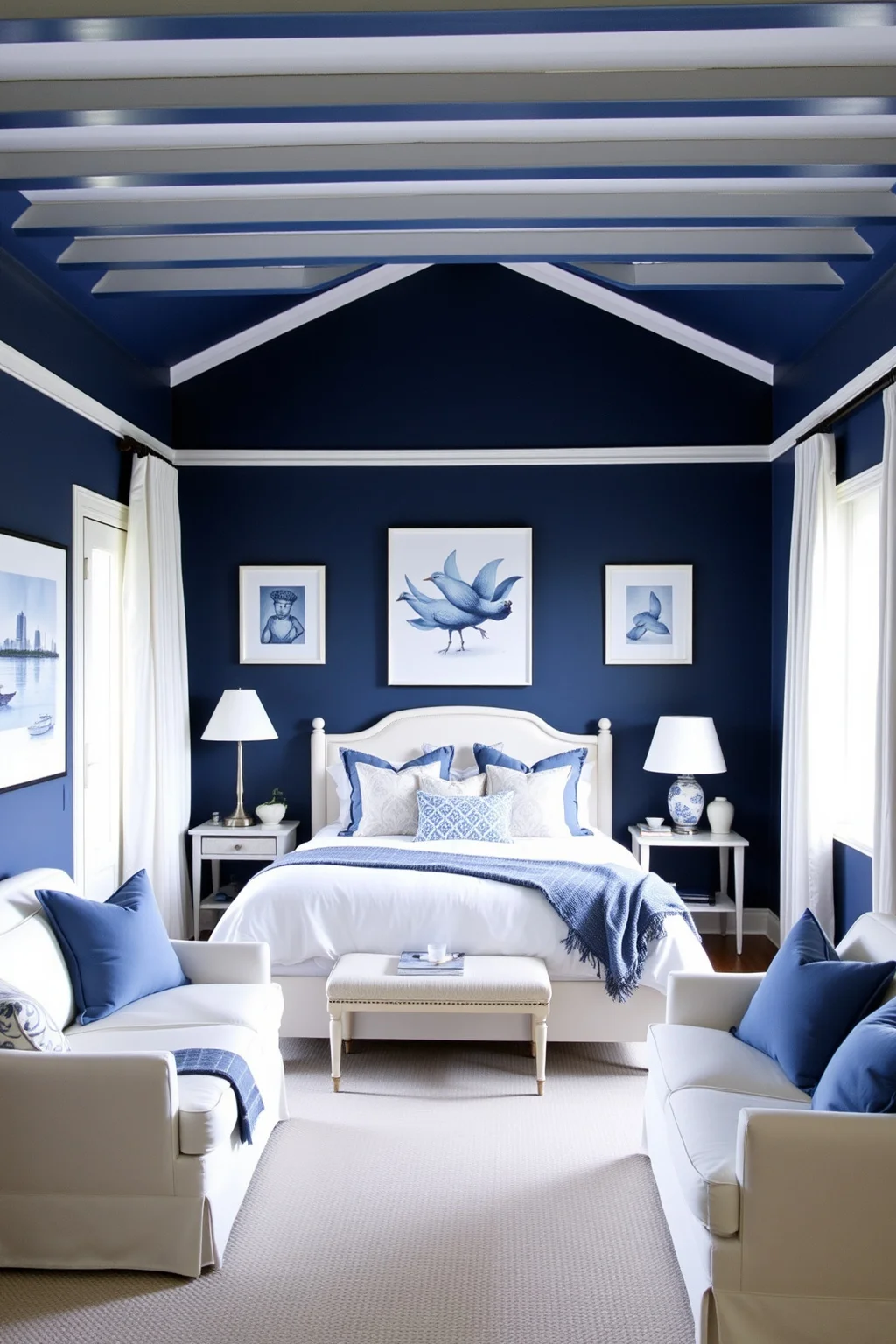 8. Blue and White Color Scheme