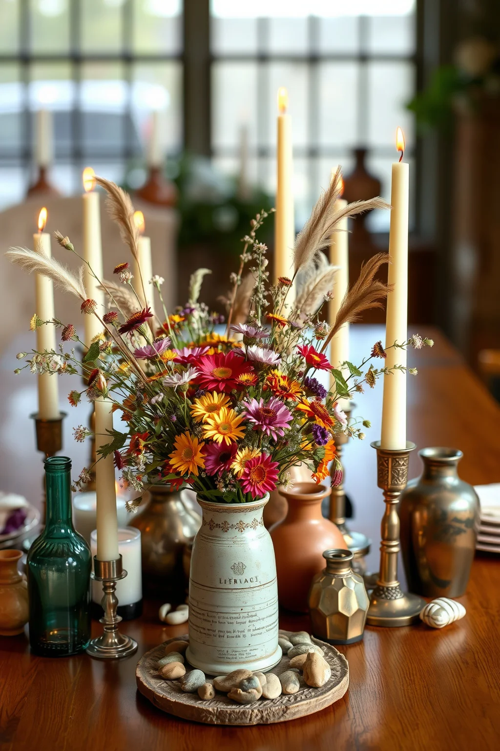 8. Bohemian Centerpieces