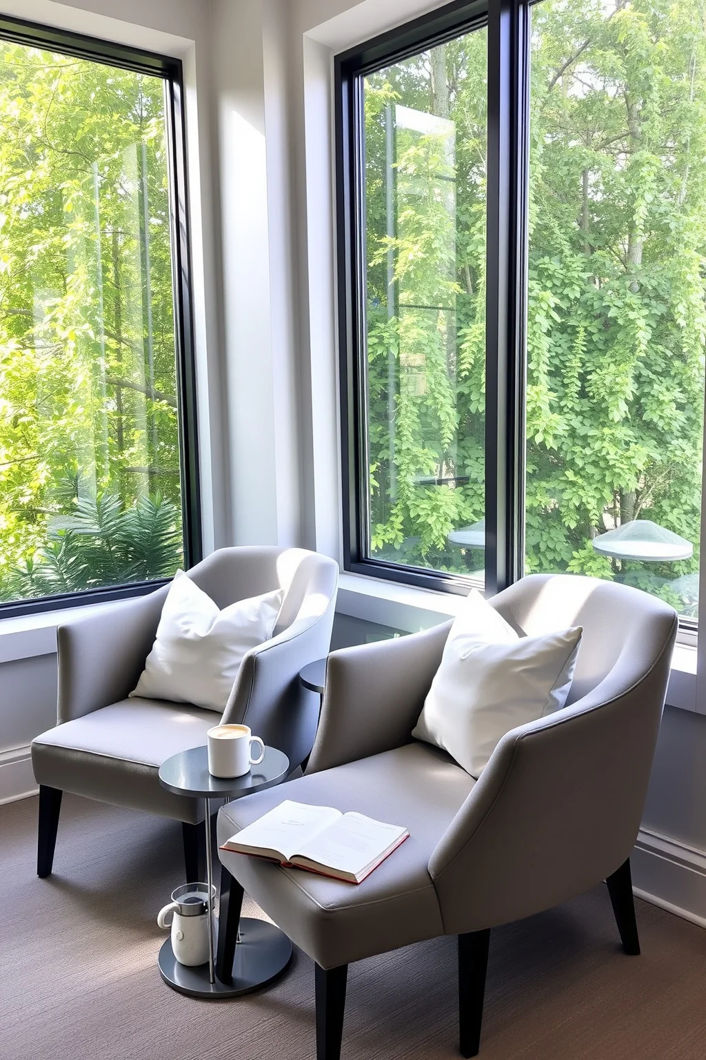 8. Bright Grey Accent Chairs