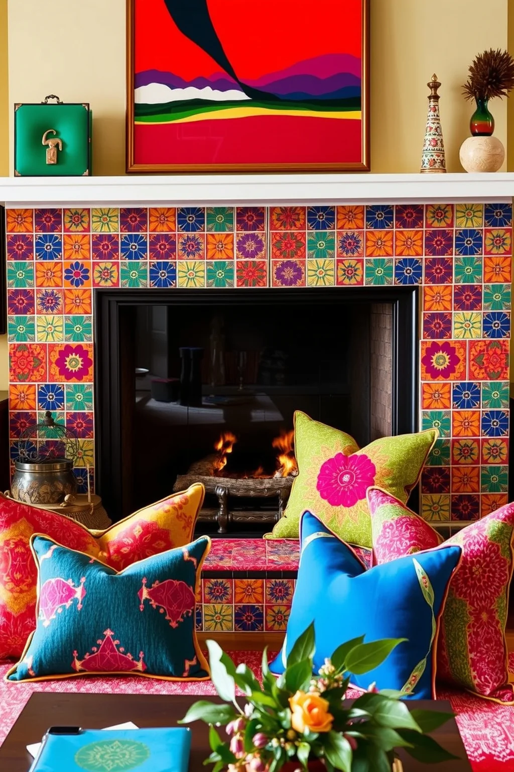 8. Decorative Tile Surround