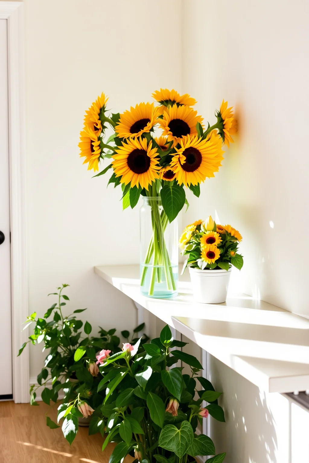 8. Fresh Flowers and Greenery