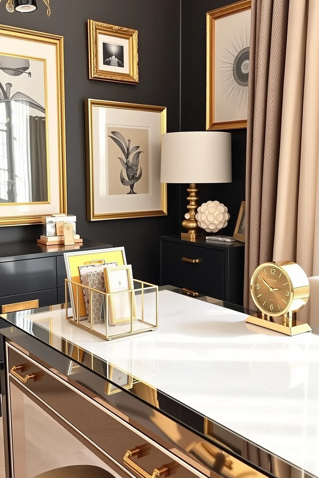 8. Gold Accents