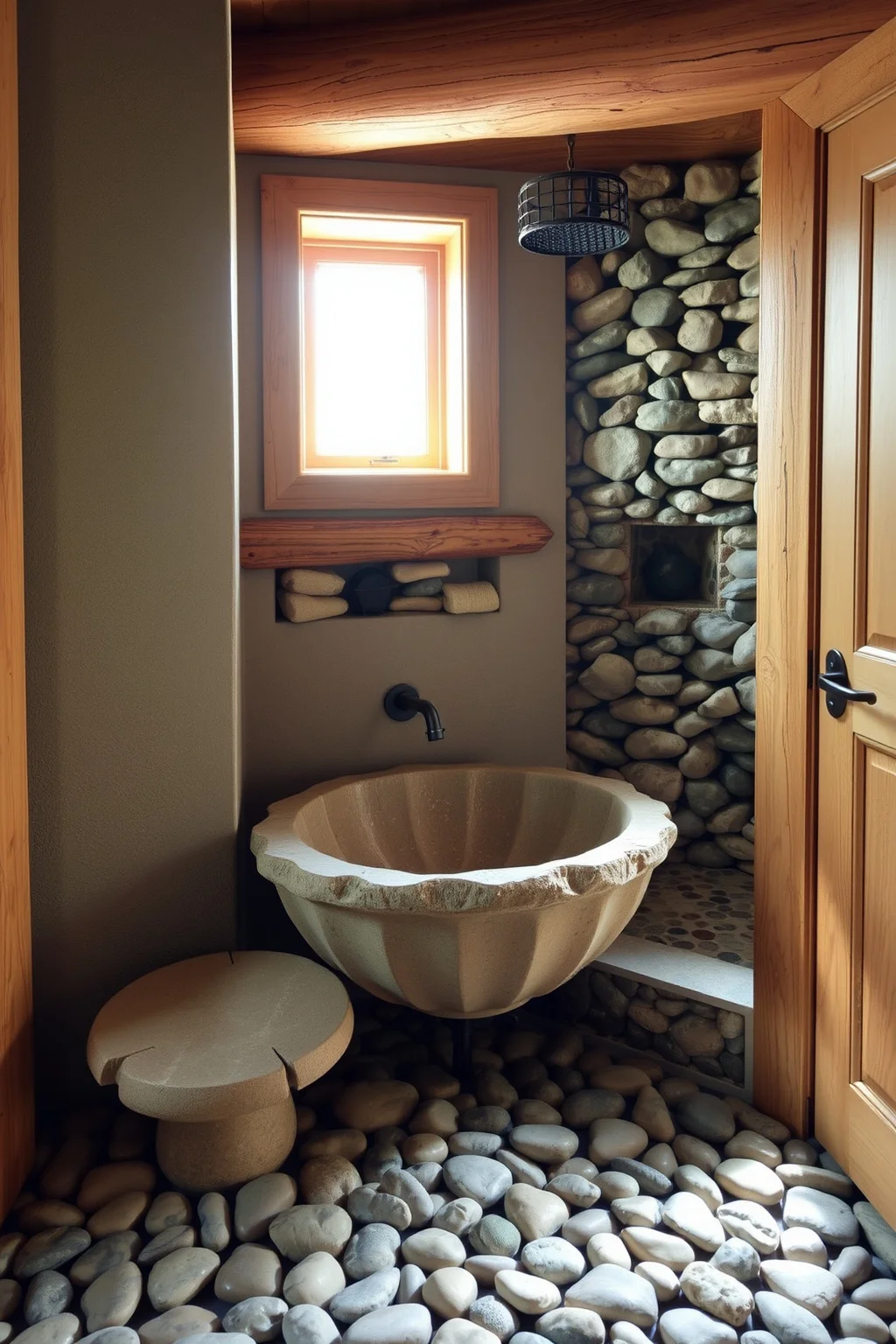 8. Natural Stone Accents