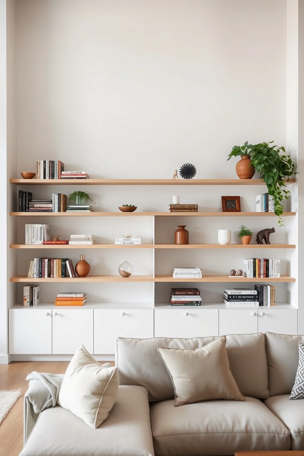 8. Open Shelving