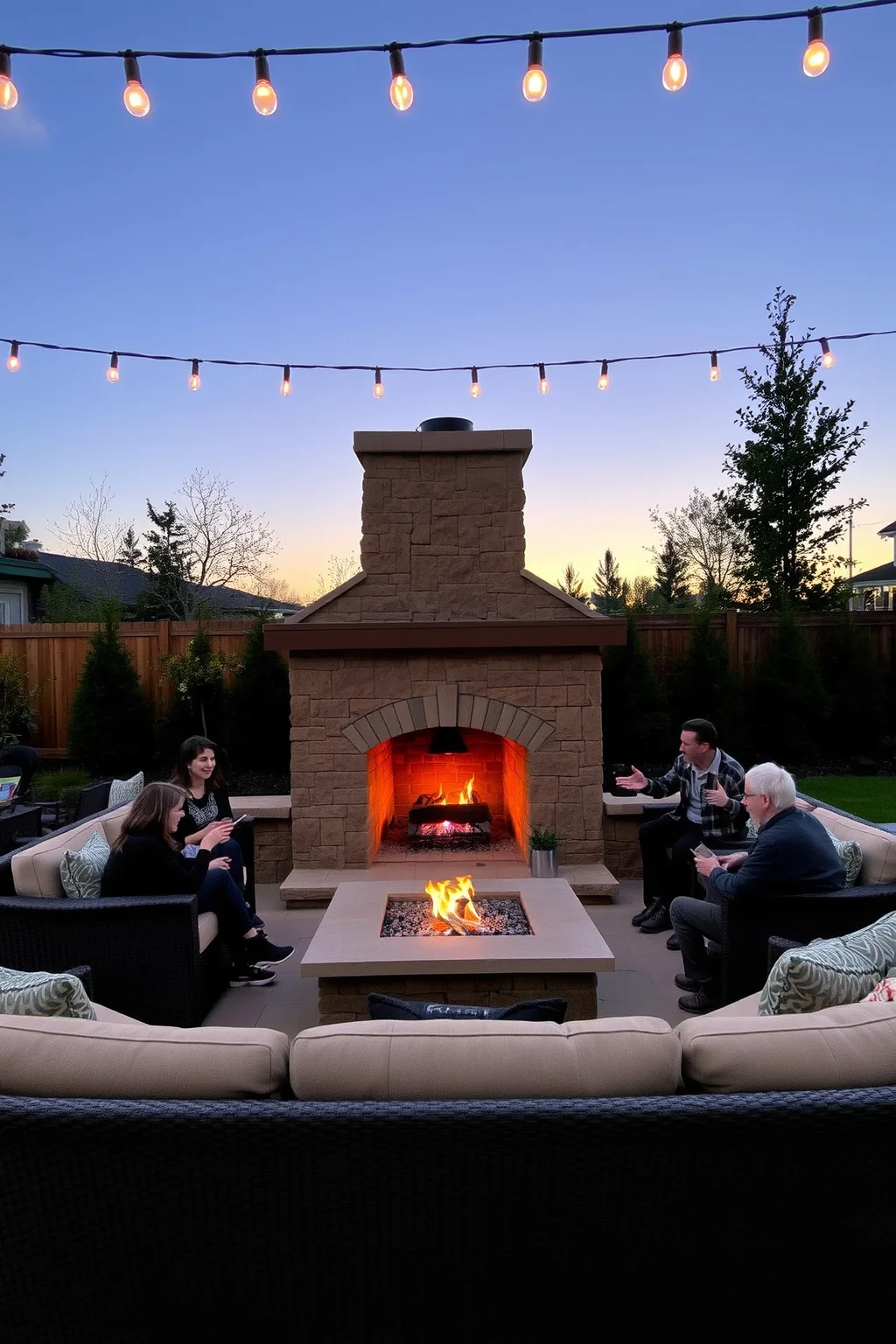 8. Outdoor Fireplace
