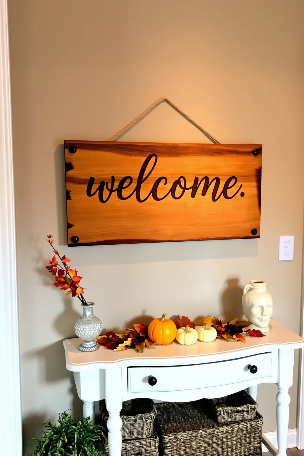 8. Personalized Welcome Sign