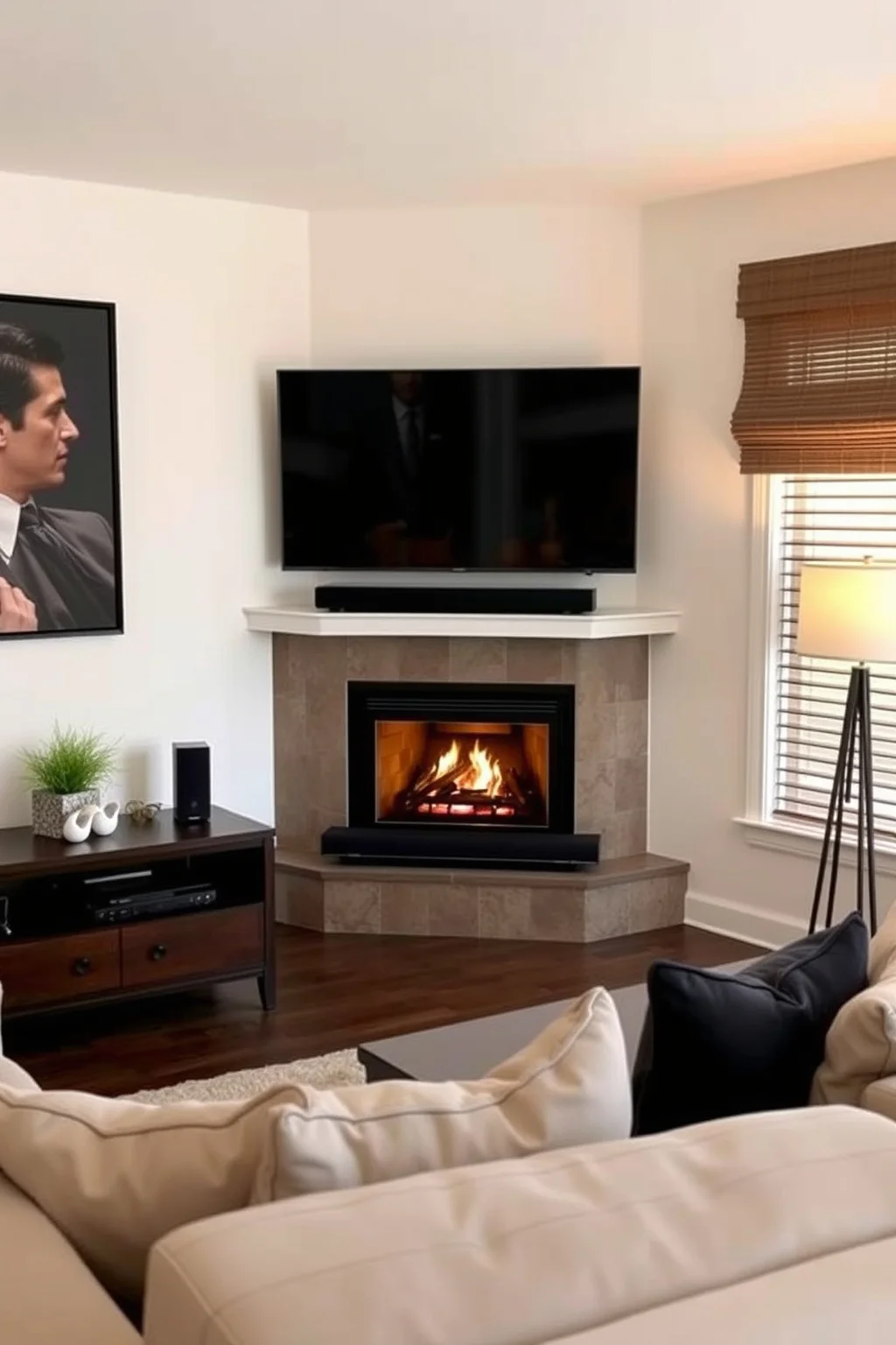 8. Wall-Mounted Flat Screen TV