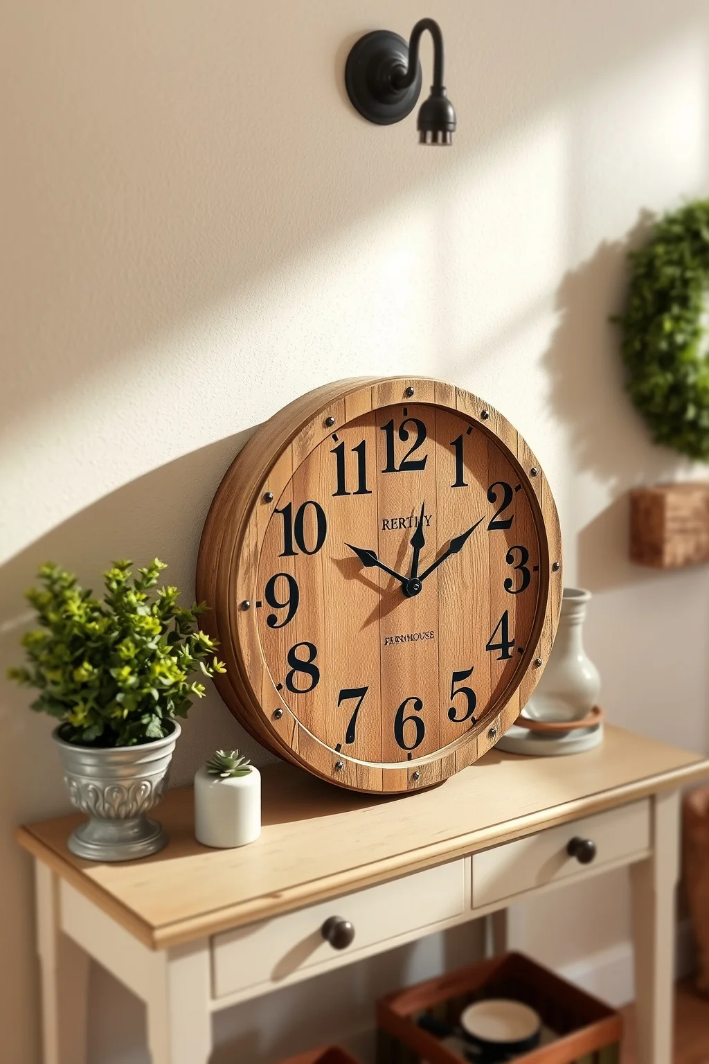 9. A Rustic Clock