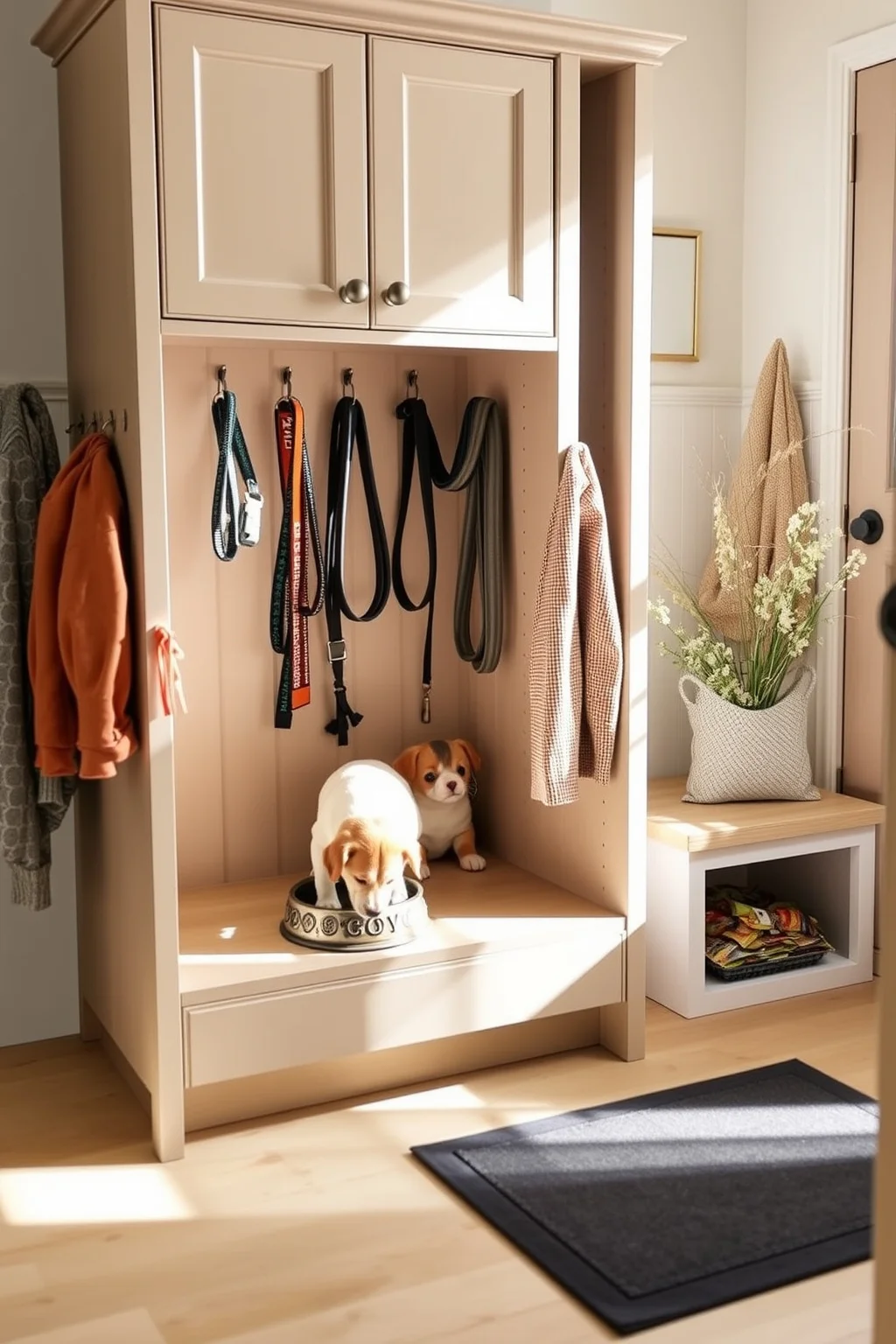 9. Cabinet with Pet-Friendly Features