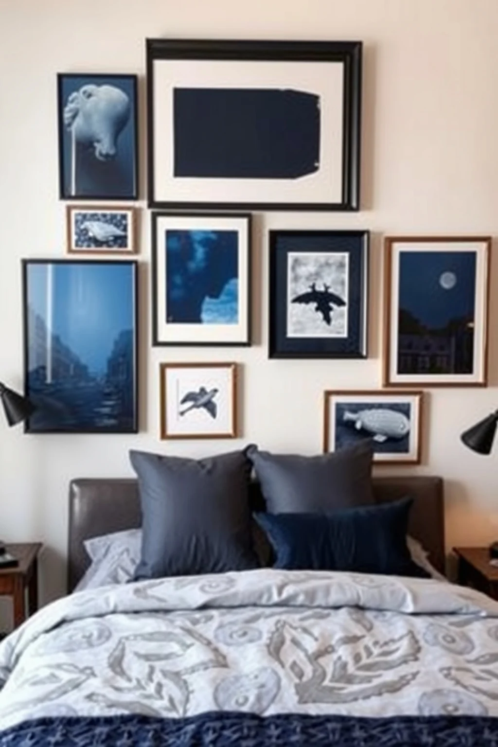 9. Dark Blue Art Pieces