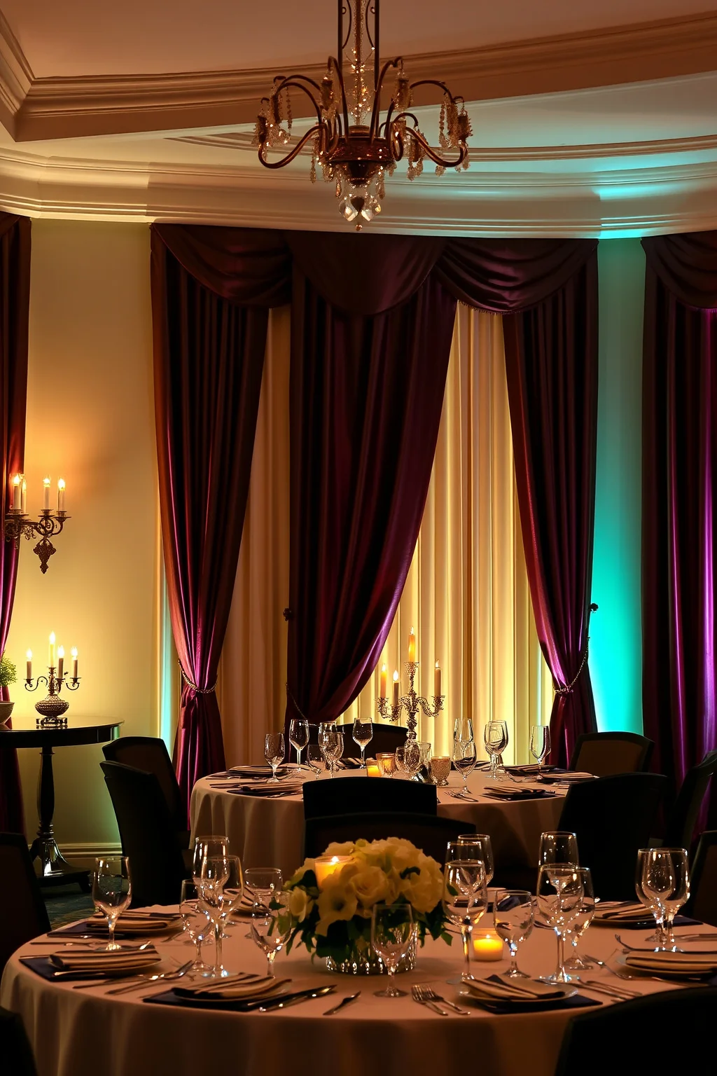 9. Faux Silk Curtains