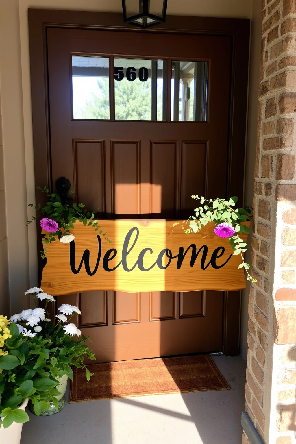 9. Personalized Welcome Sign
