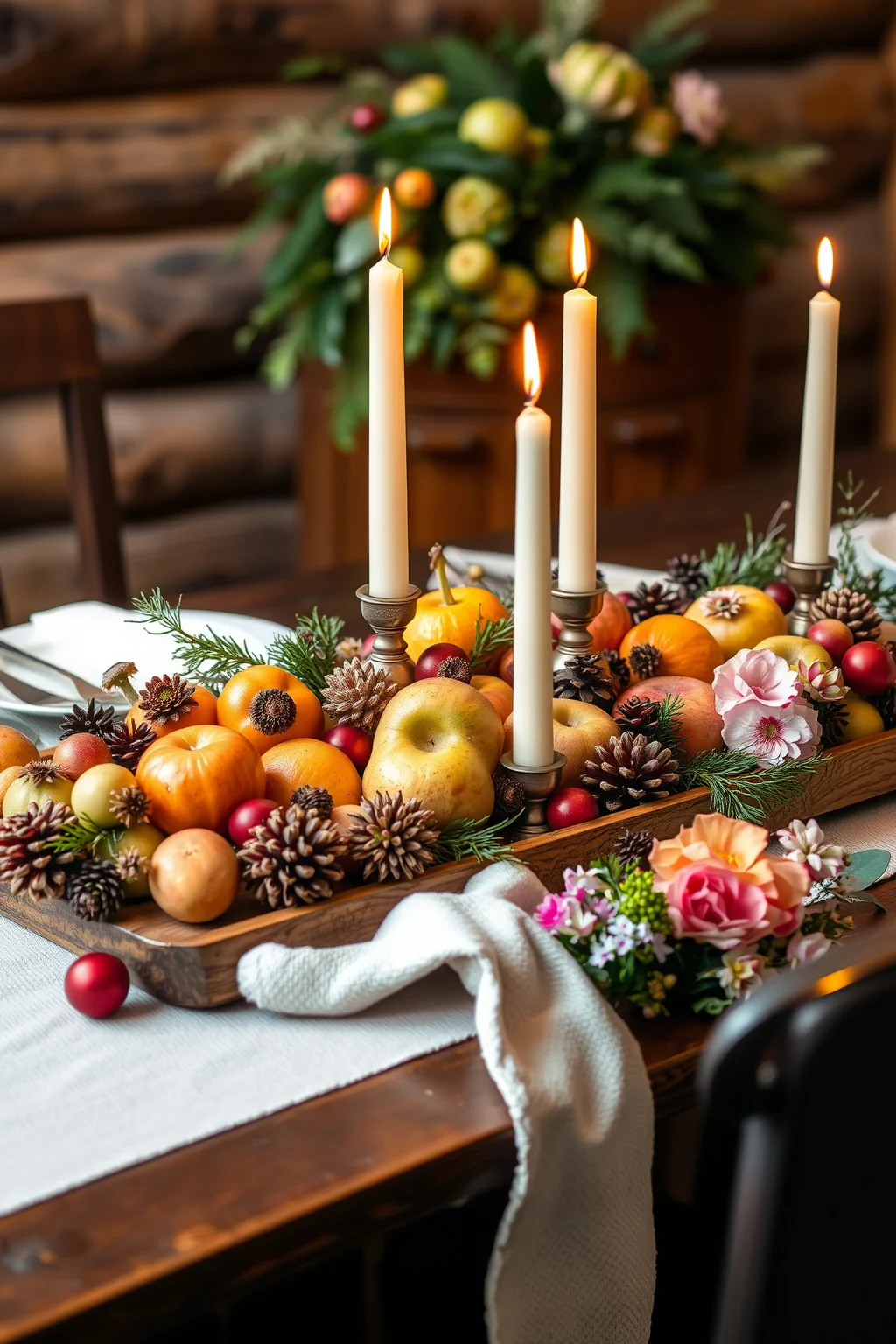9. Rustic Centerpieces