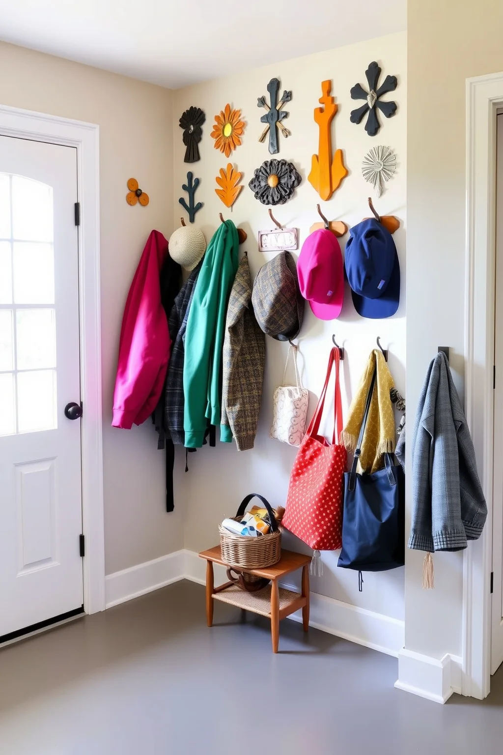 9. Stylish Hooks and Racks