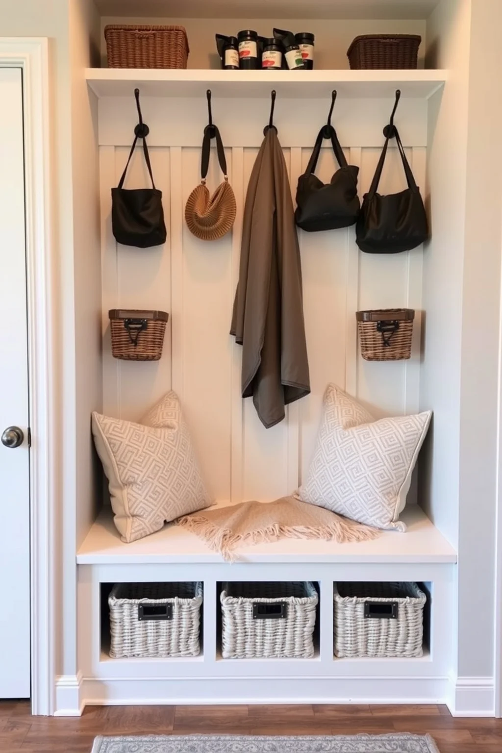 1. Built-In Bench with Storage