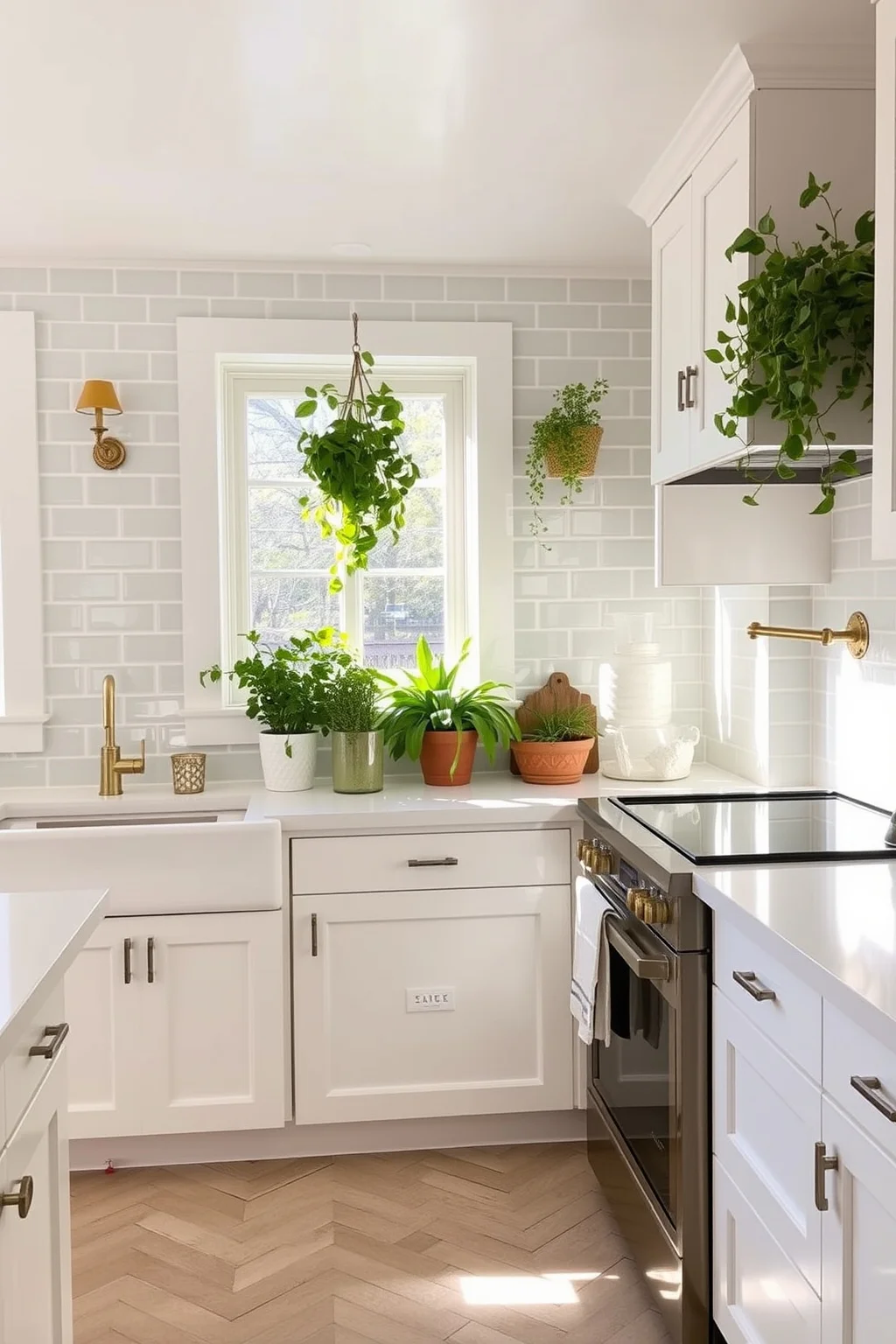 1. Soft Sage Subway Tiles