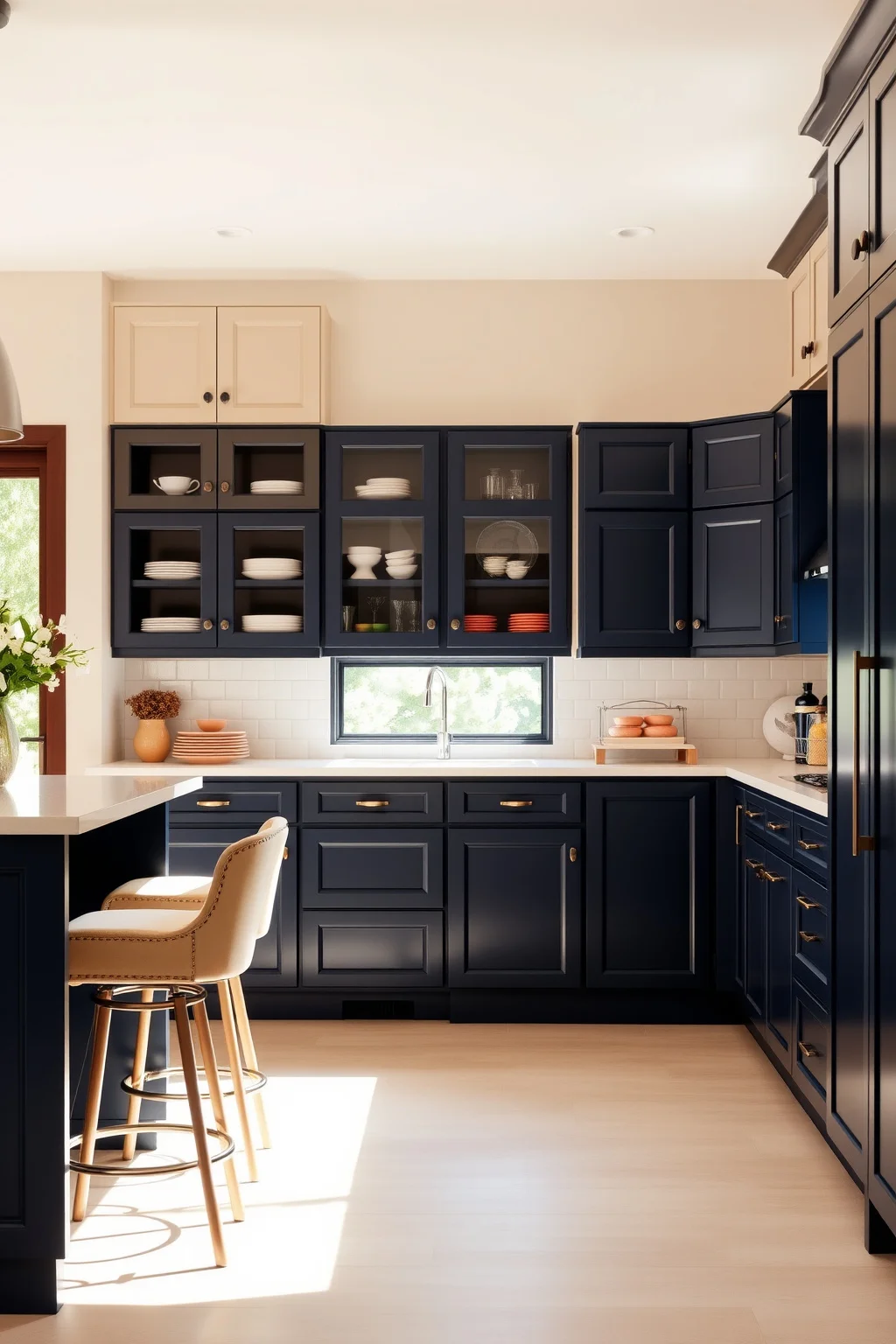 1. Two-Tone Cabinets