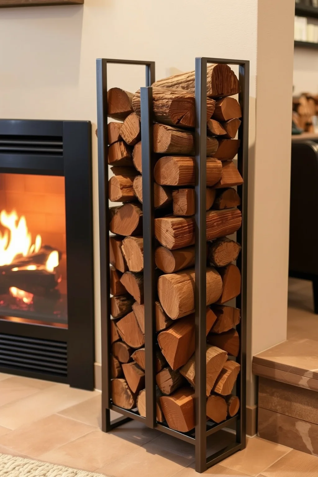 10. Stylish Firewood Racks