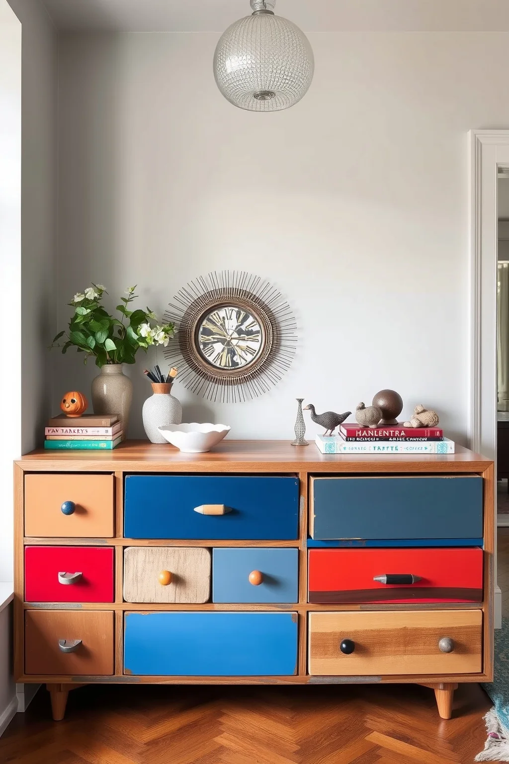 11. Eclectic Mix and Match Sideboard